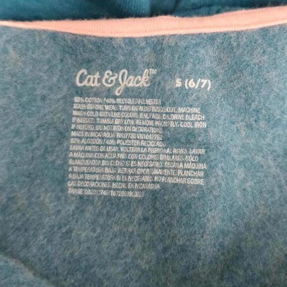 Girls' Fleece Pullover Hoodie | Cat & Jack | Small (6/7) - Picture 8 of 11